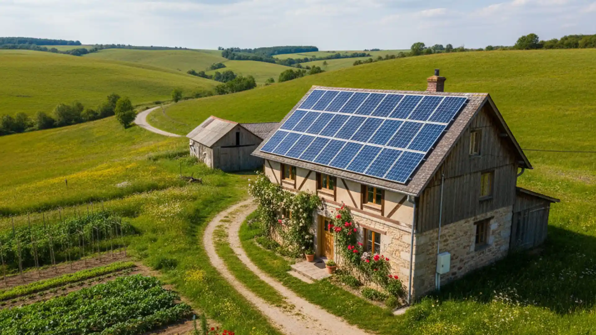 Placas solares para casas de campo